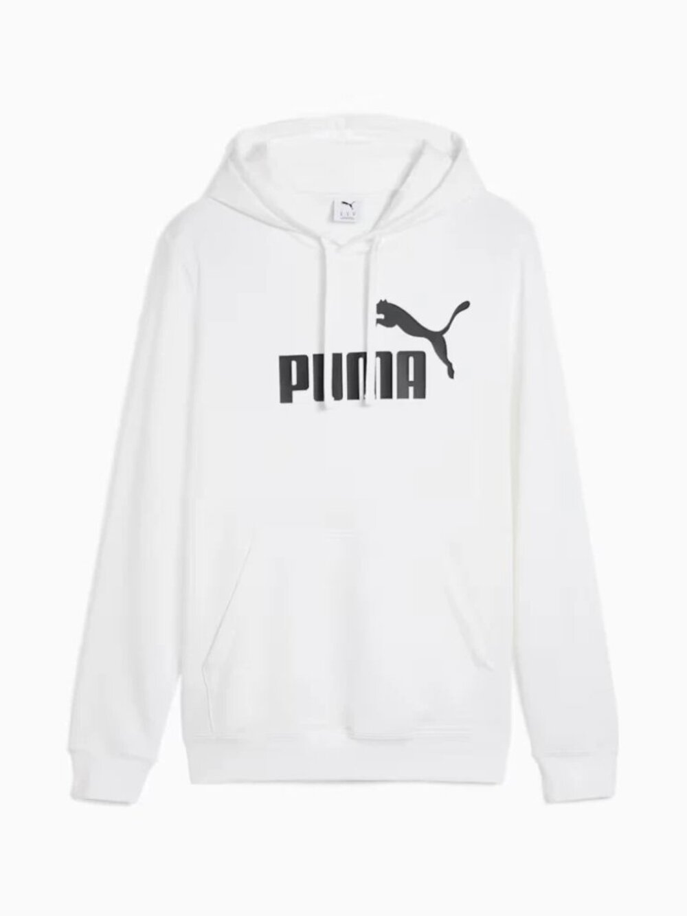 PUMA White Essentials No. 1 Logo Pullover Hoodie Mens Size Medium